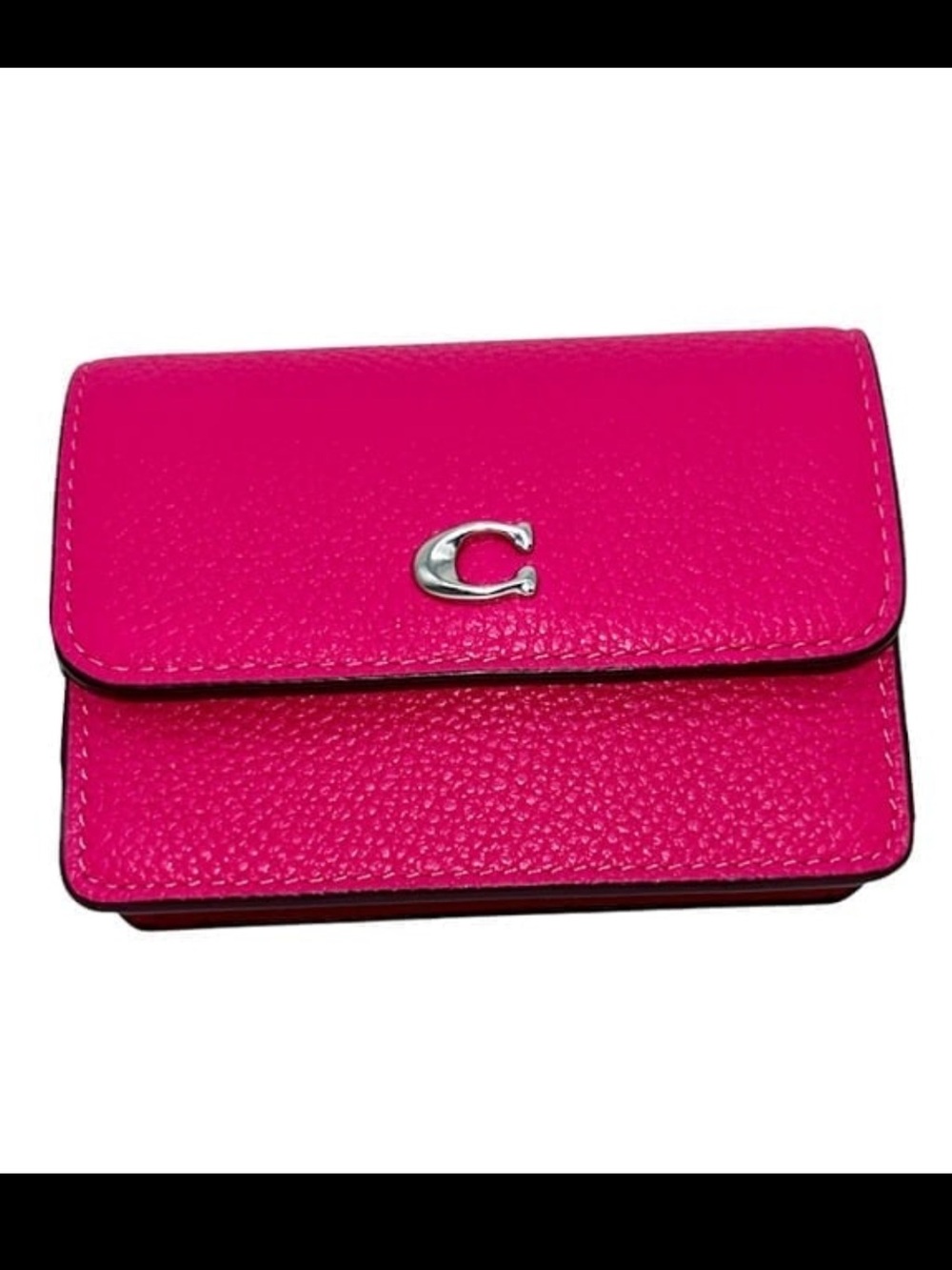 Coach Card Case Crossbody in Dragonfruit Pink NWT